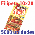 Filipeta 10x20 / 4x0 / 5000 unidades
