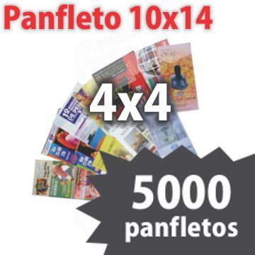 Panfleto 10x14 / 4x4 / 5000 unidades
